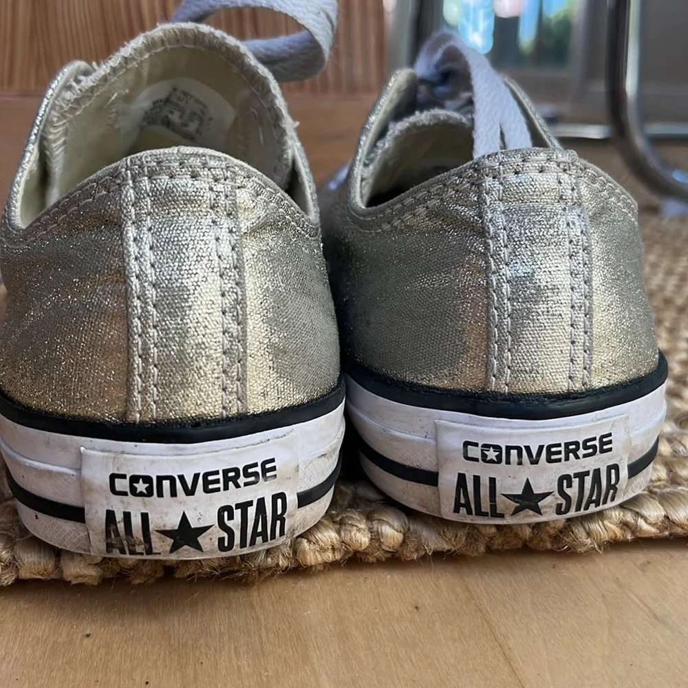 Unisex Converse All Star CTAS Ox Light Gold/White 153181F Men 6 Women 8 - Picture 5 of 11